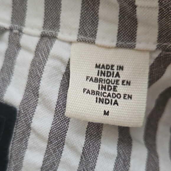 Levi's Black and White Striped Pullover Jacket - Picture 6 of 6